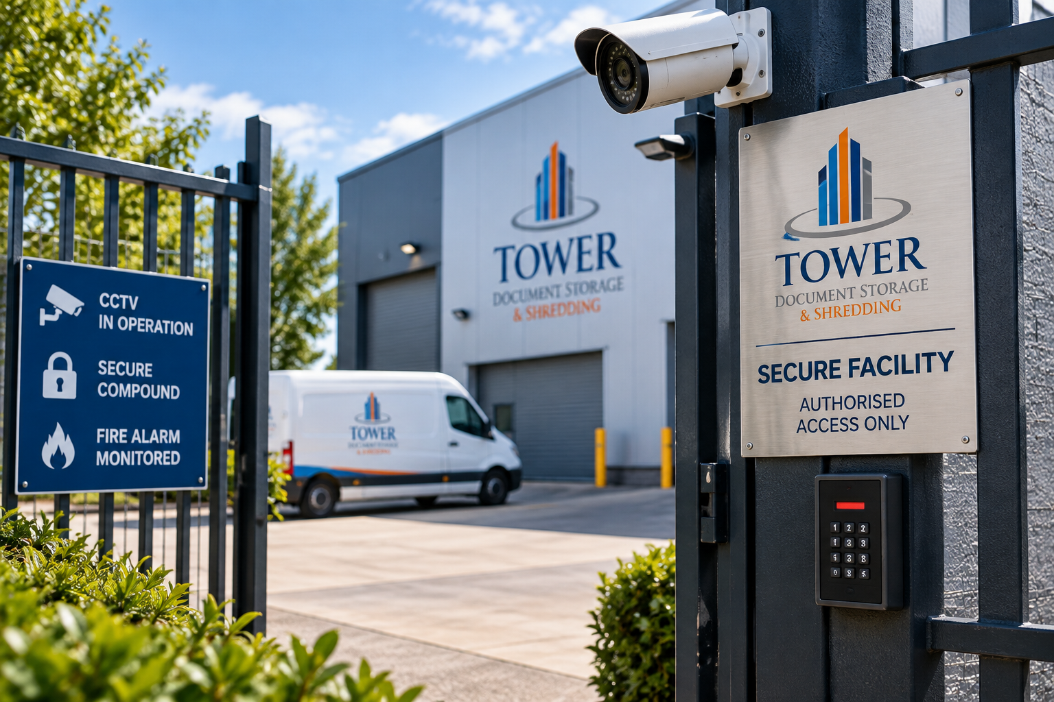 Security at Tower Document Storage and Shredding
